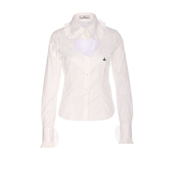 Vivienne Westwood Sweaters - Vivienne Westwood Women Toulouse Frill Shirt